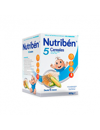 NUTRIBEN 5 CEREALES 600 G.