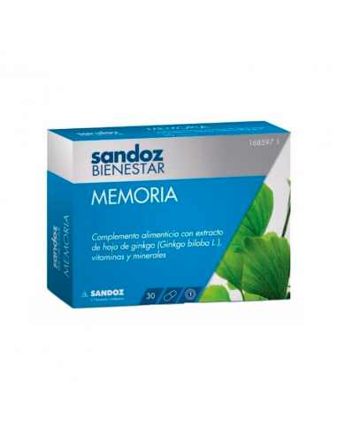 SANDOZ BIENESTAR MEMORIA 30 CAPSULAS