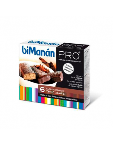 BIMANAN PRO BARRITA CHOCOLATE 6UD X 27GR